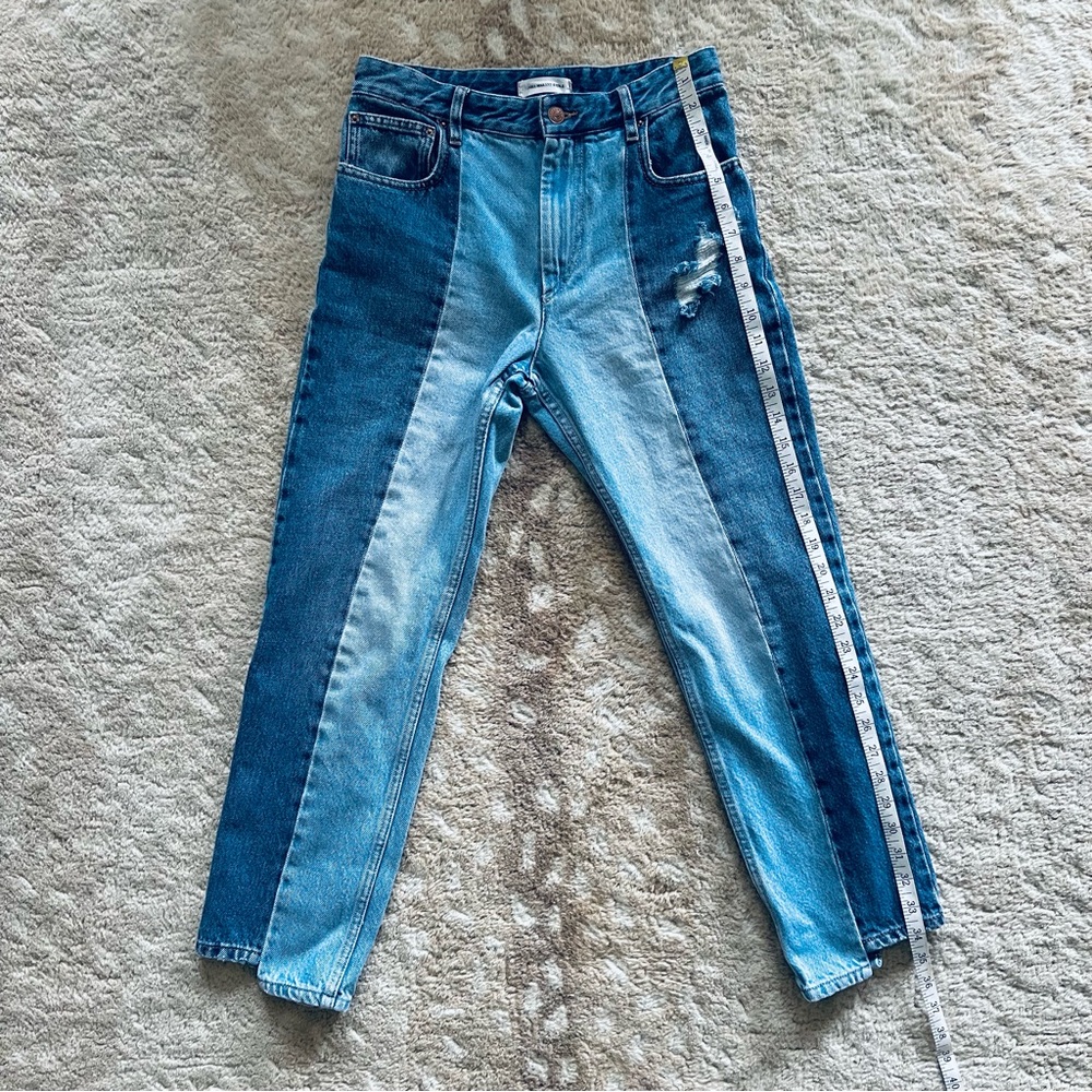 Isabel Marant Etoile Clancy Patchwork 2 Tone Deni… - image 6